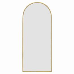 Plutus Brands Metal Mirror in Gold Metal (Pack of 1)