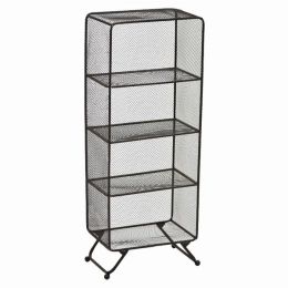 Plutus Brands Metal Plant Stand in Brown Metal (Pack of 1)