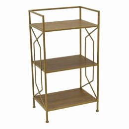 Plutus Brands Wood Metal Plant Stand (Pack of 1)
