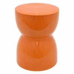 Plutus Brands Garden  Planter Stand in Orange Porcelain (Pack of 1)