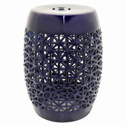 Plutus Brands Garden Plant Stand in Blue Porcelain (Pack of 1)