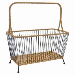 Plutus Brands Metal Magazine Holder in Gold Metal (Pack of 1)