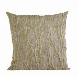Plutus Shiny Fabric With Twig Pattern Luxury Throw Pillow (Pack of 1)