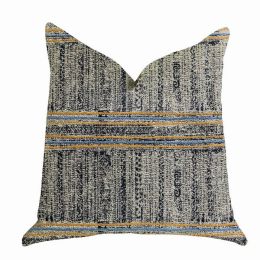 Plutus Luxury Throw Pillow (Blue Mixed Variety 2) (Pack of 1)
