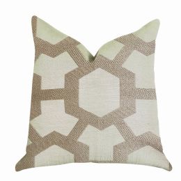 Plutus Luxury Throw Pillow (Brown Mixed Variety 1) (Pack of 1)