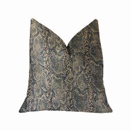 Plutus Luxury Throw Pillow (Blue Mixed Variety 1) (Pack of 1)